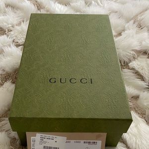 Gucci black heals 3.5 inches